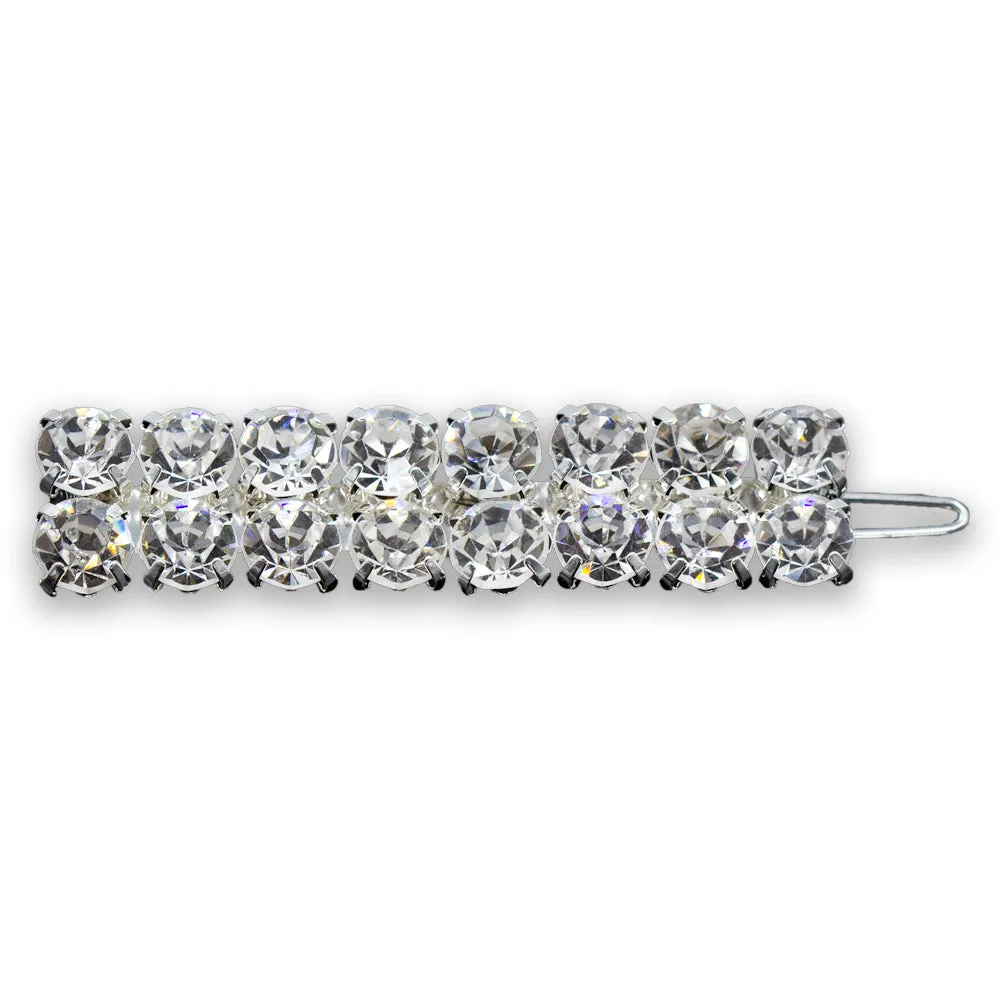 #12157 2 Row Jumbo Stone Barrette
