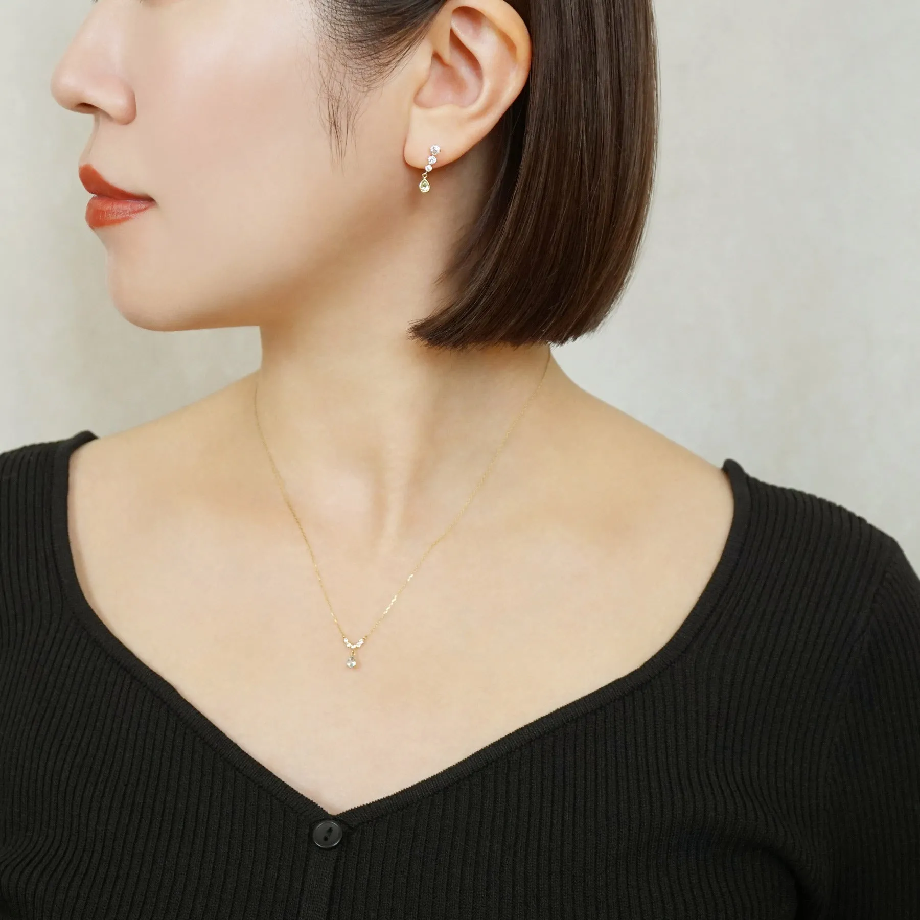 18K/10K Peridot Swinging Earrings (Yellow Gold)