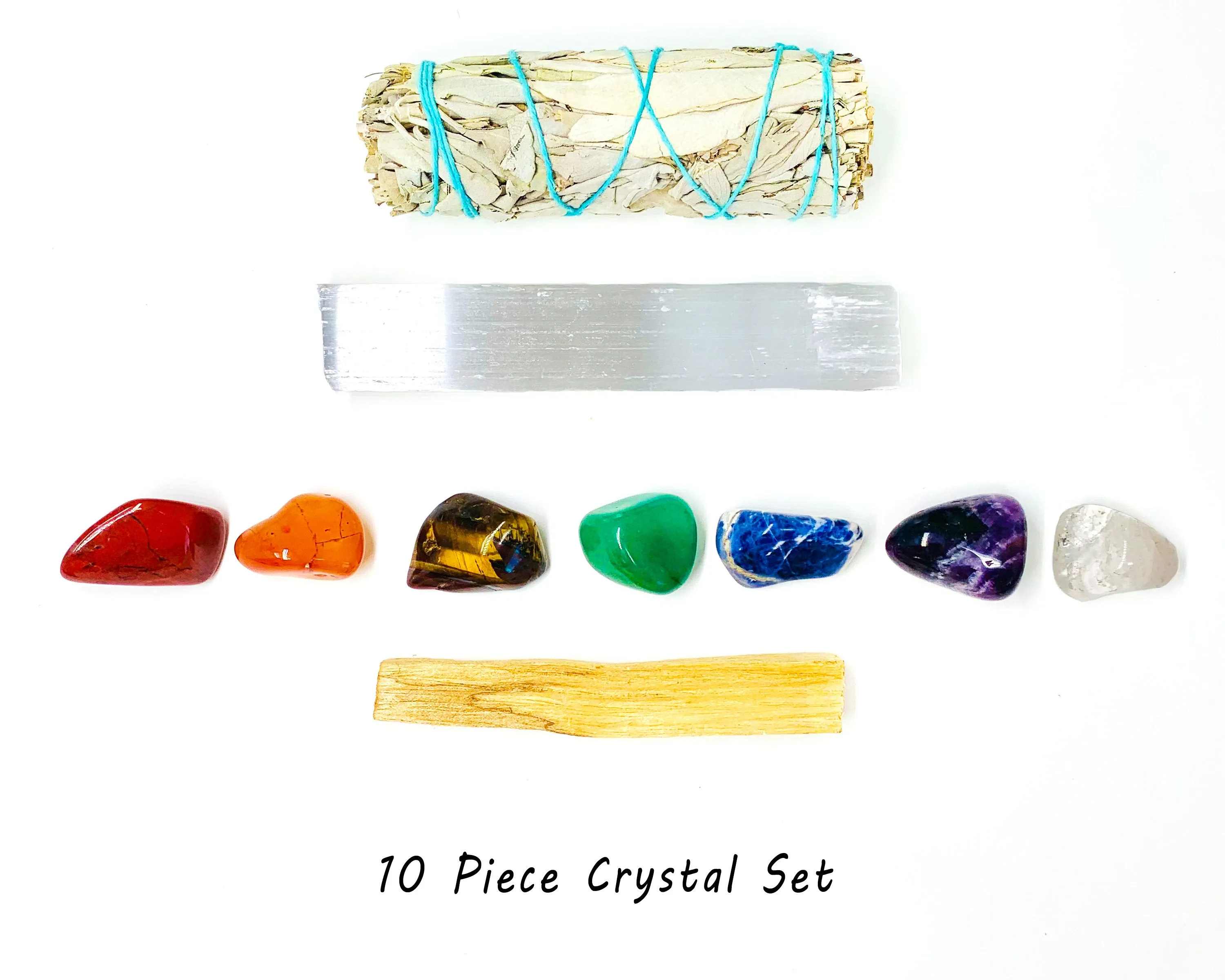 22 pcs Crystal Kit Box - Raw Crystal, Gemstones, Sage, Cluster Kit, Chakra Crystal Set for Beginner Starter, Reiki Mediation Healing Gift