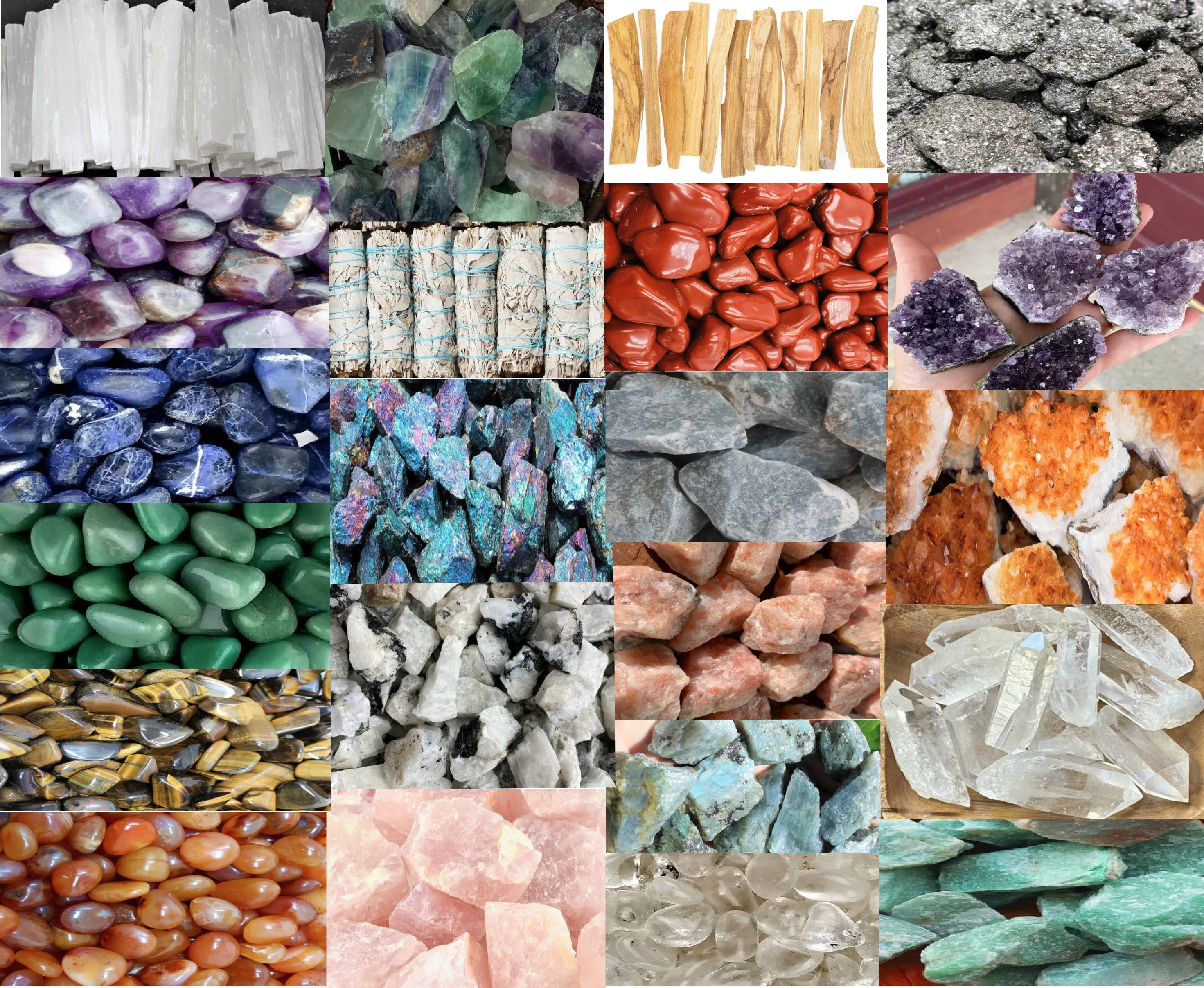 22 pcs Crystal Kit Box - Raw Crystal, Gemstones, Sage, Cluster Kit, Chakra Crystal Set for Beginner Starter, Reiki Mediation Healing Gift