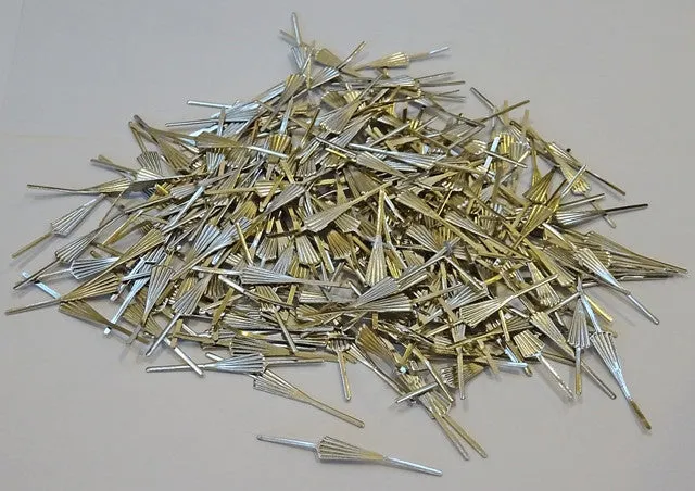 250 Silver Chrome 33 mm Chandelier Arrow Clasps Links for Droplets Beads Crystals Drops