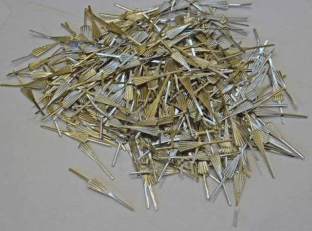 250 Silver Chrome 33 mm Chandelier Arrow Clasps Links for Droplets Beads Crystals Drops