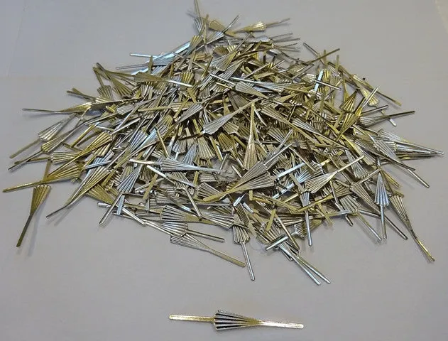 250 Silver Chrome 33 mm Chandelier Arrow Clasps Links for Droplets Beads Crystals Drops