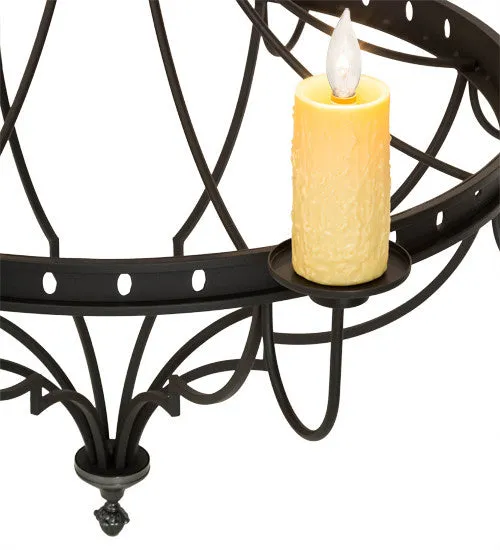 2nd Avenue Bottini 58575-5 Chandelier Light - Wrought Iron