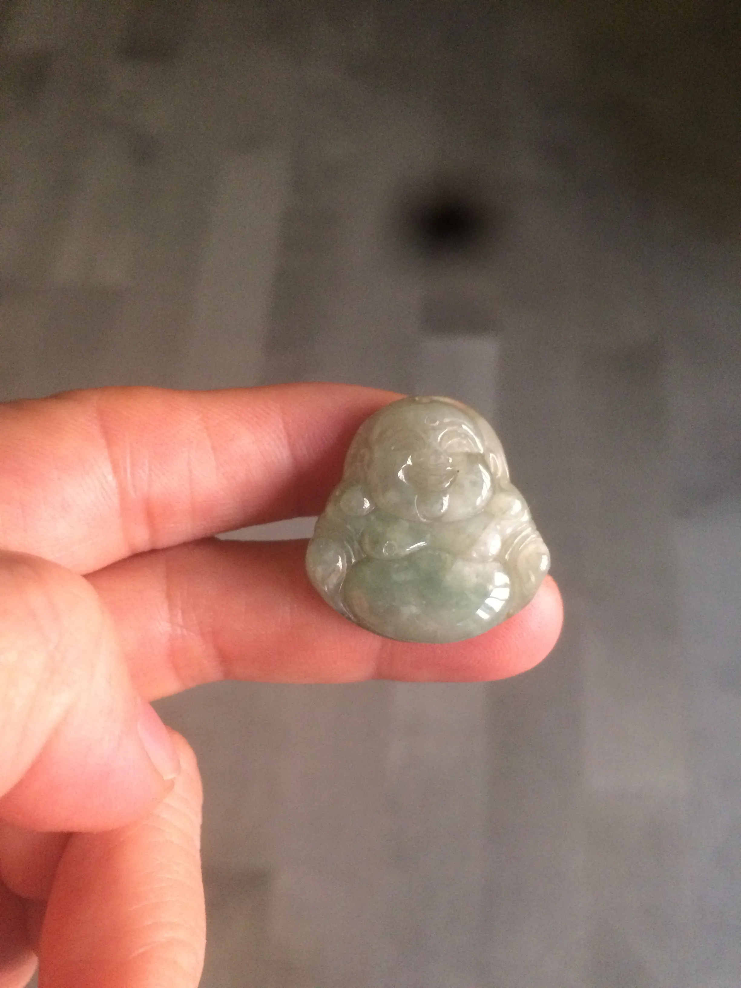30 pieces of 100% Natural green/gray/yellow happy buddha jadeite Jade pendant group supply wholesale B200