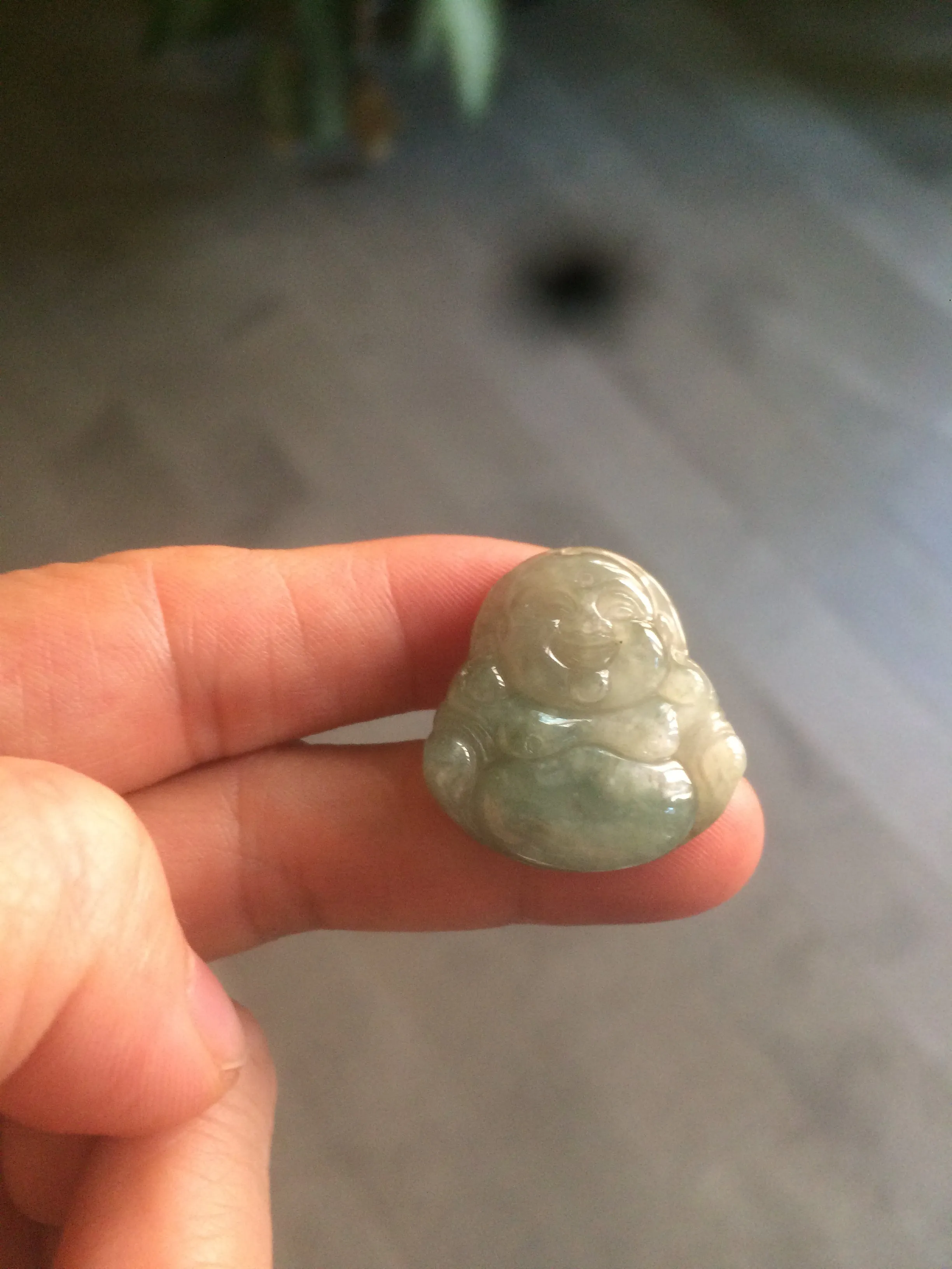 30 pieces of 100% Natural green/gray/yellow happy buddha jadeite Jade pendant group supply wholesale B200