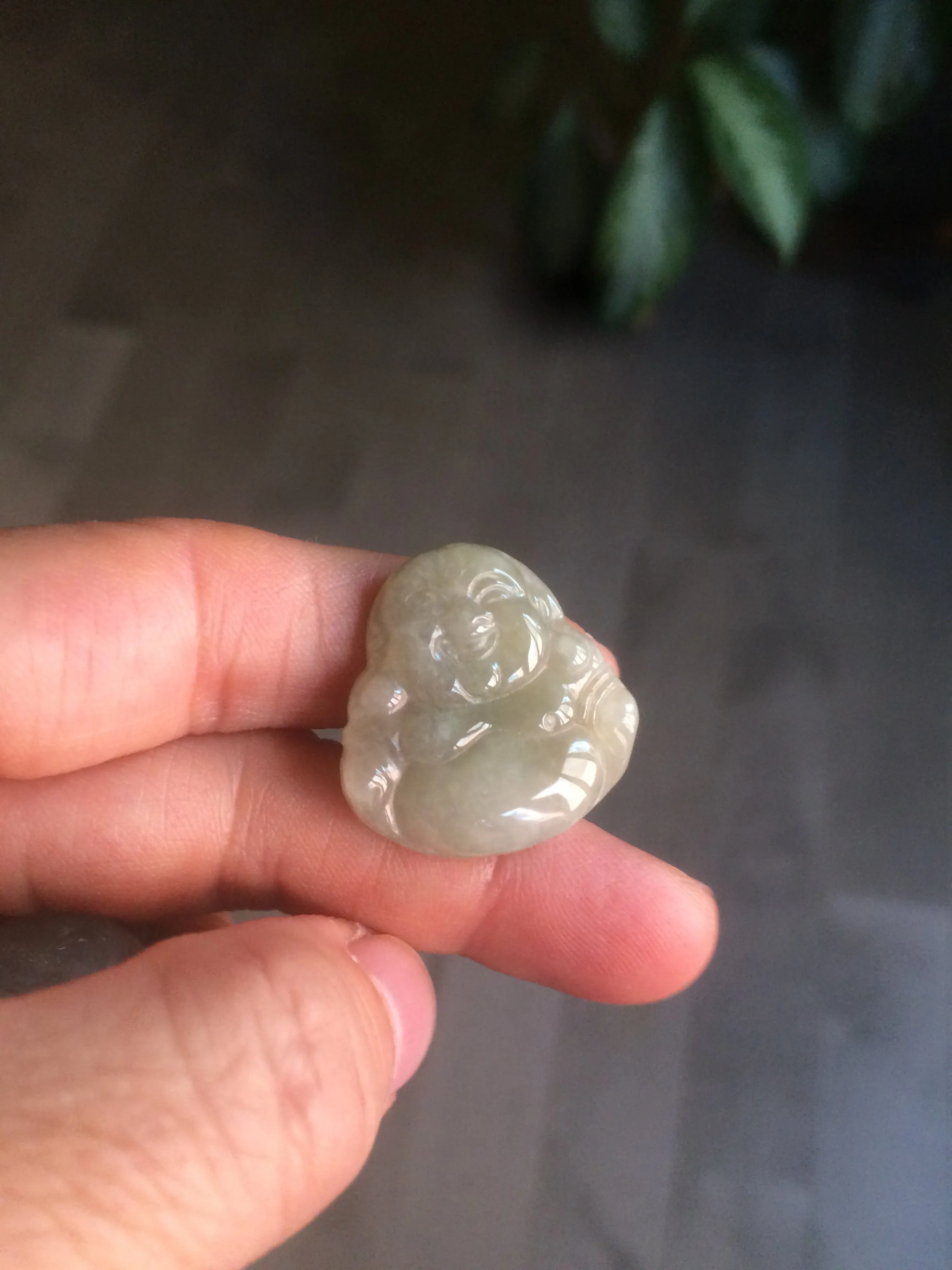 30 pieces of 100% Natural green/gray/yellow happy buddha jadeite Jade pendant group supply wholesale B200