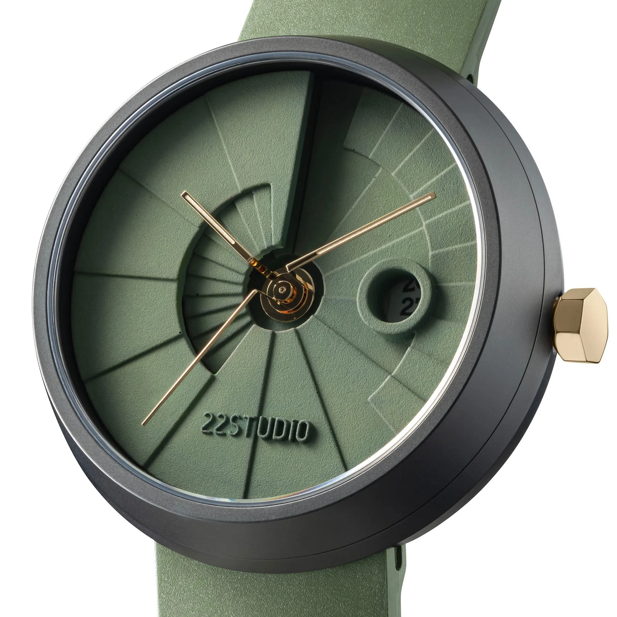 4D Concrete Watch Decade Anniversary Edition - Moss