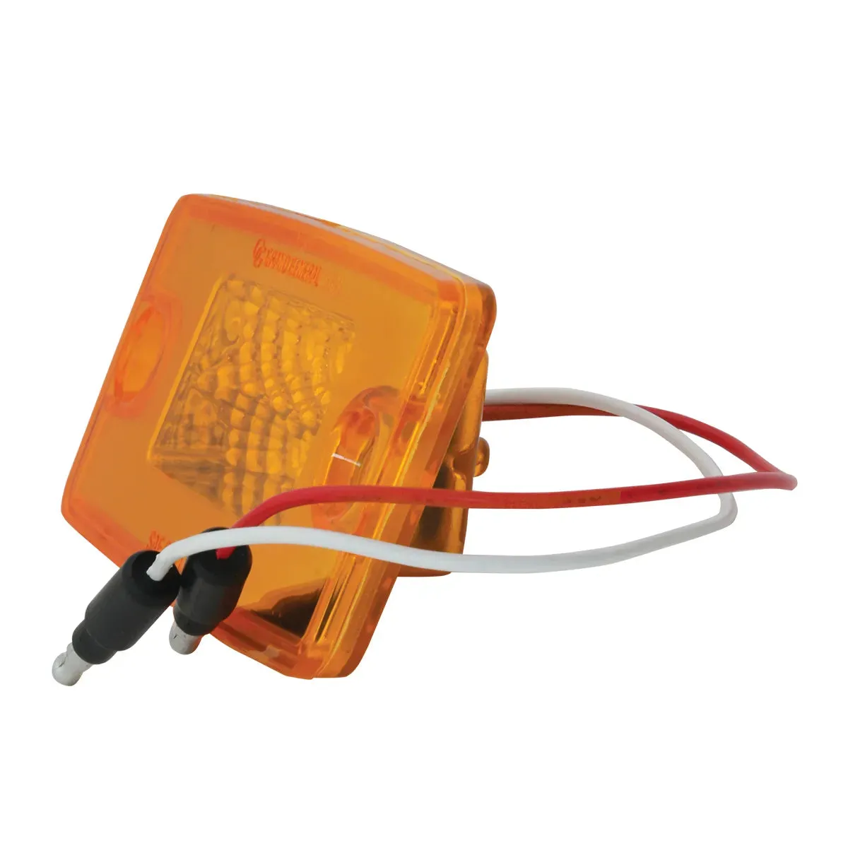 76320 RECT. SPYDER AMBER/AMBER 8 LED FOR FL VISOR/CAB MARKER LIGHT