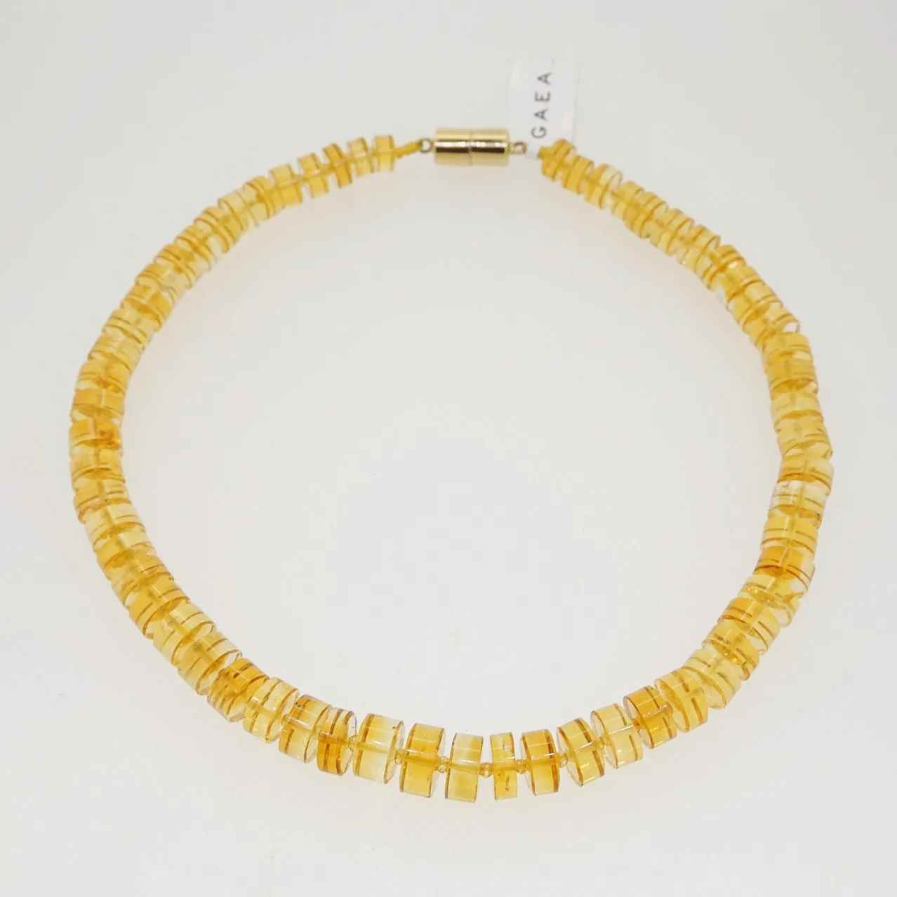 A-Grade Citrine Discs Graduated