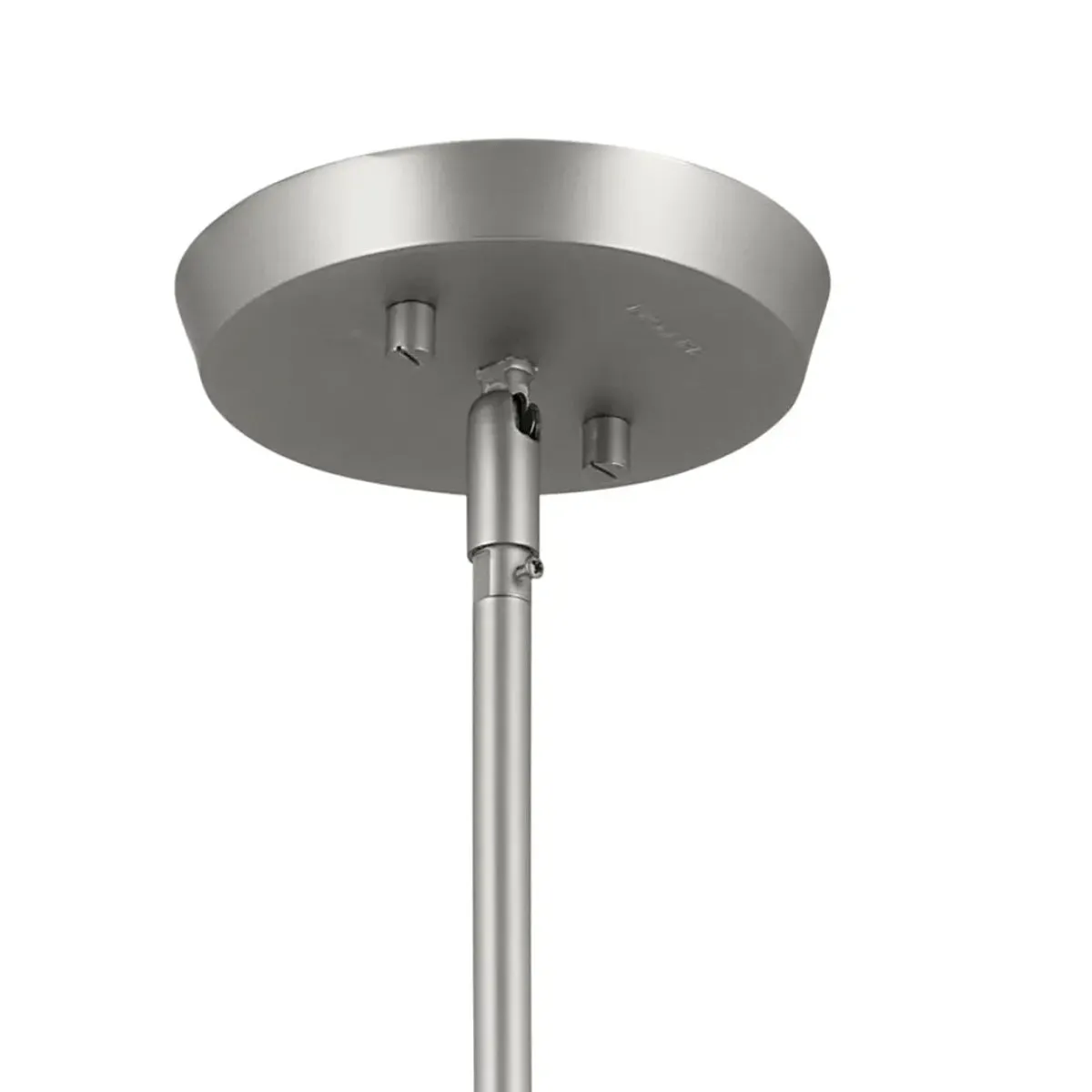 Arcus 39 in. 6 Lights Chandelier Satin Nickel Finish with Black shade
