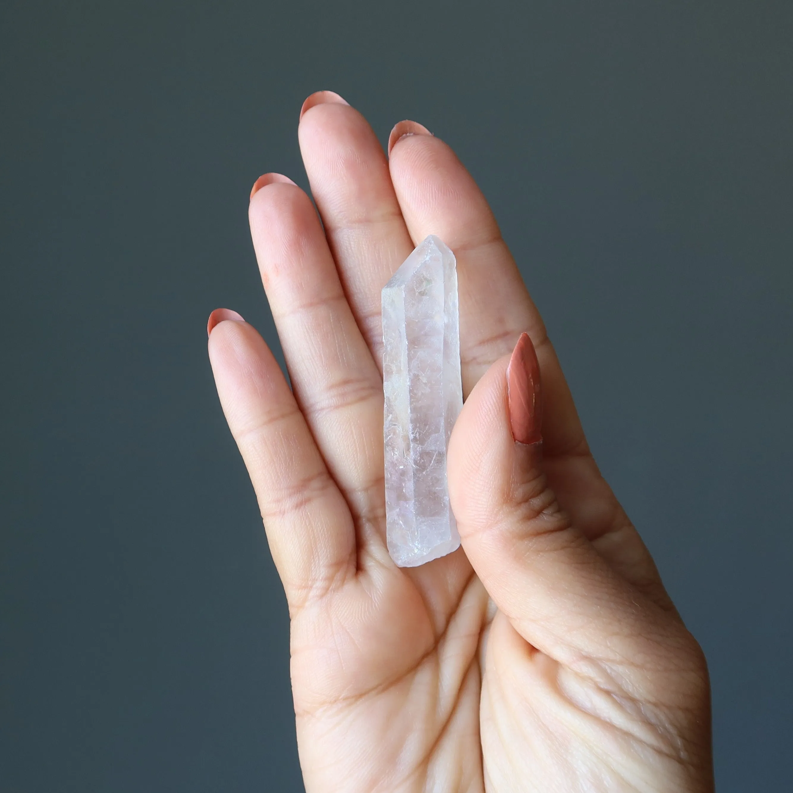 Aura Quartz Point Raw Rainbow Happy Crystal