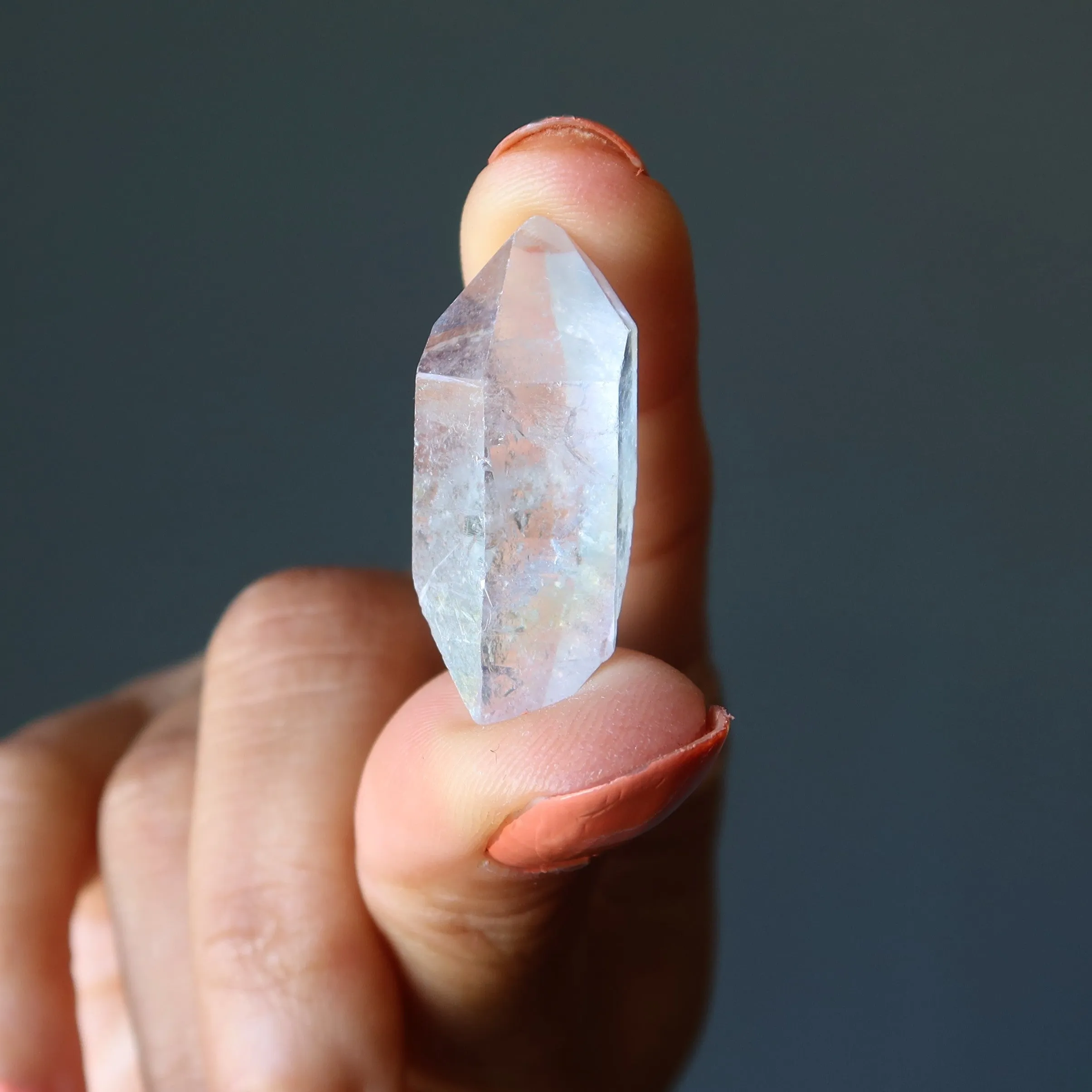 Aura Quartz Point Raw Rainbow Happy Crystal