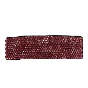 Bari Lynn Fully Crystallized Swarovski Crystal Rectangle Snap Clip - Rose