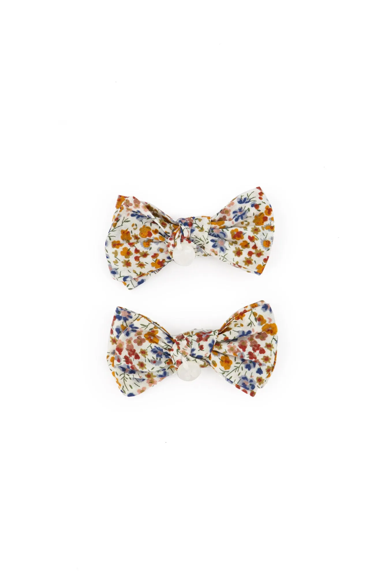 Barrette - Tissu liberty canelle