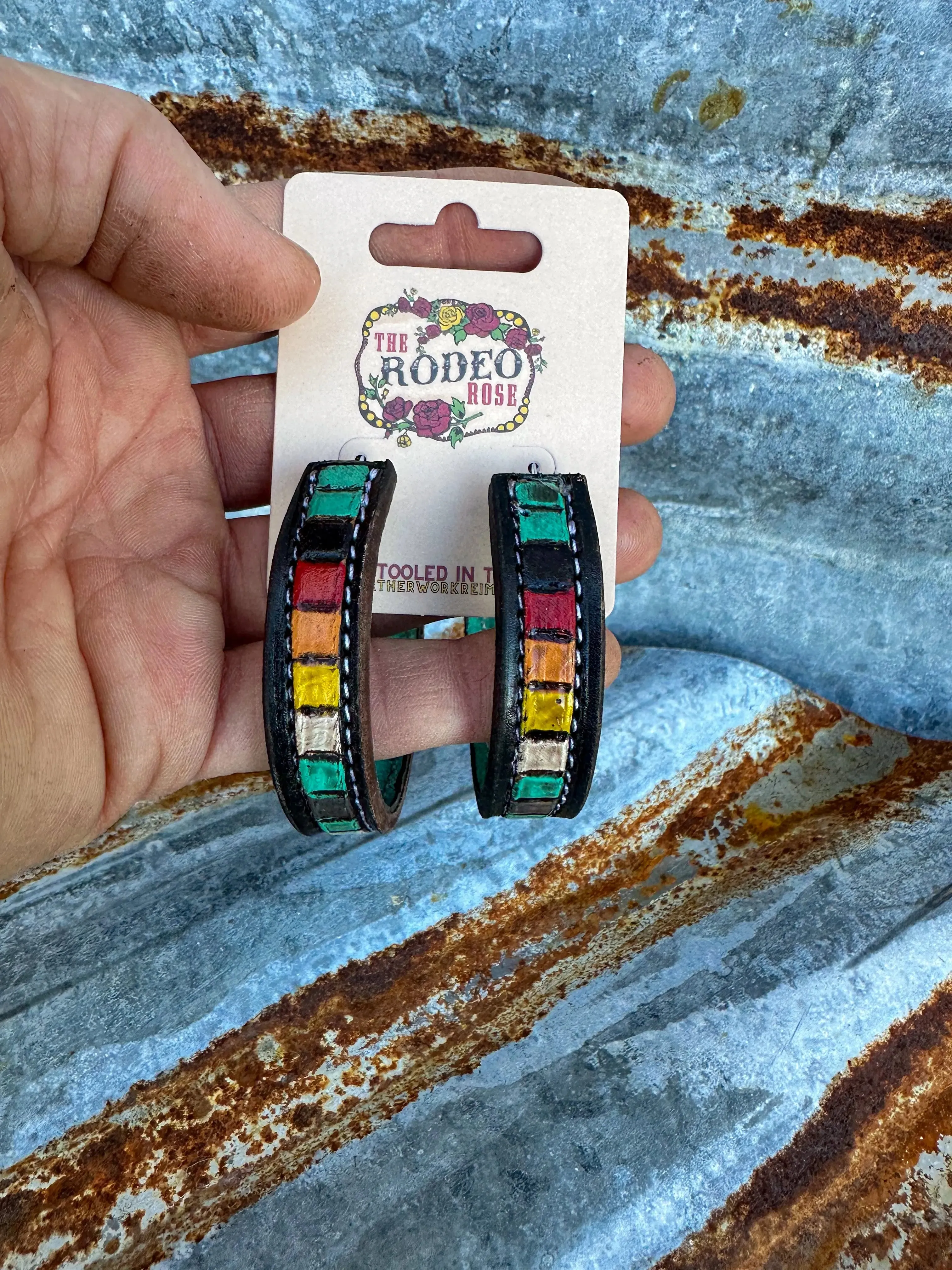 Beaded Vera Hoop Earrings