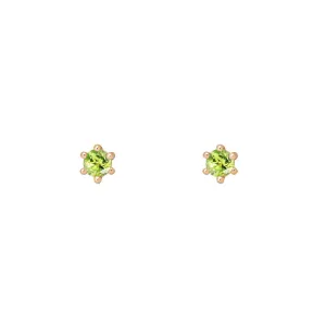 Birthstone Earrings: August Peridot