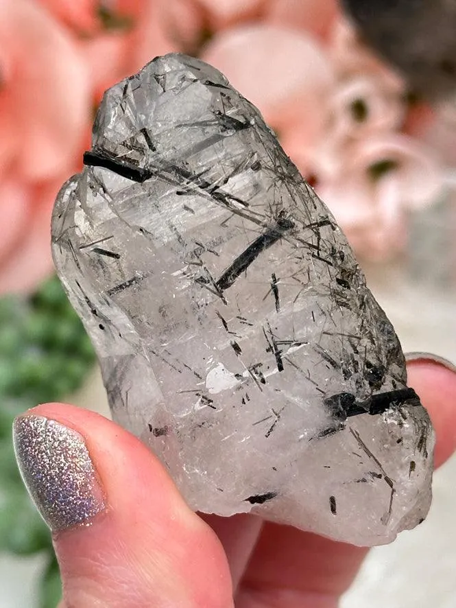 Black Tourmaline in Quartz