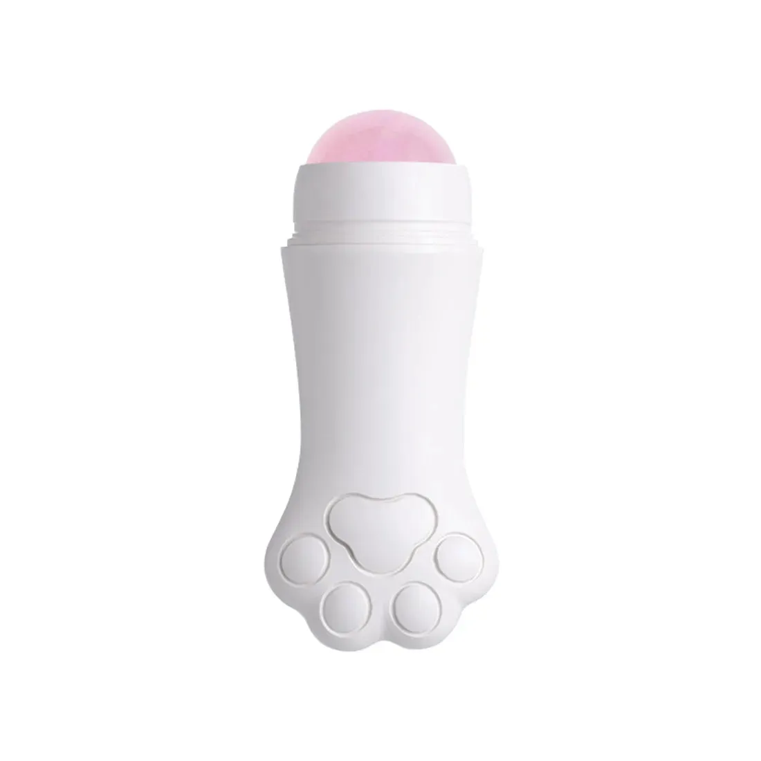 Cat Paw Rose Quartz Face Oil Absorbing Roller