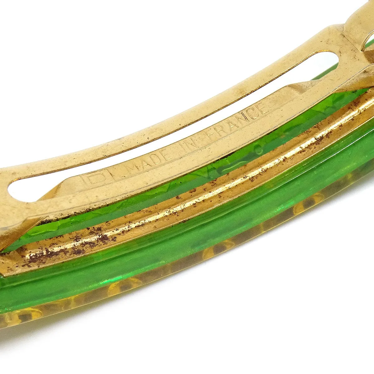 CHANEL 1997 Rainbow Lucite Hair Clip Barrette 50138