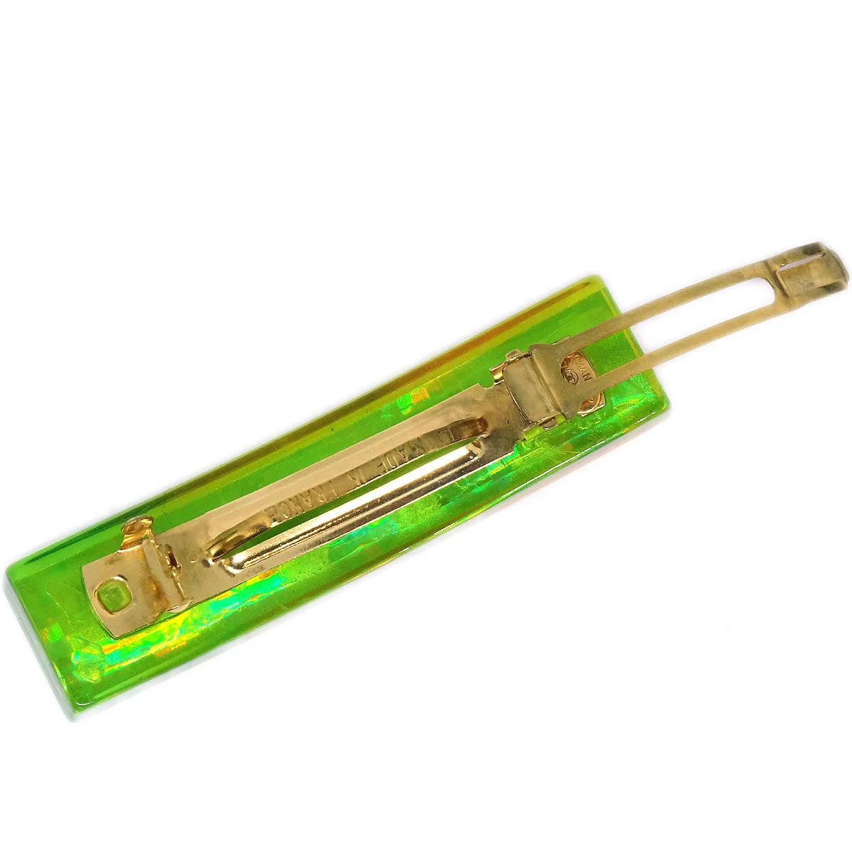 CHANEL 1997 Rainbow Lucite Hair Clip Barrette 61 56450