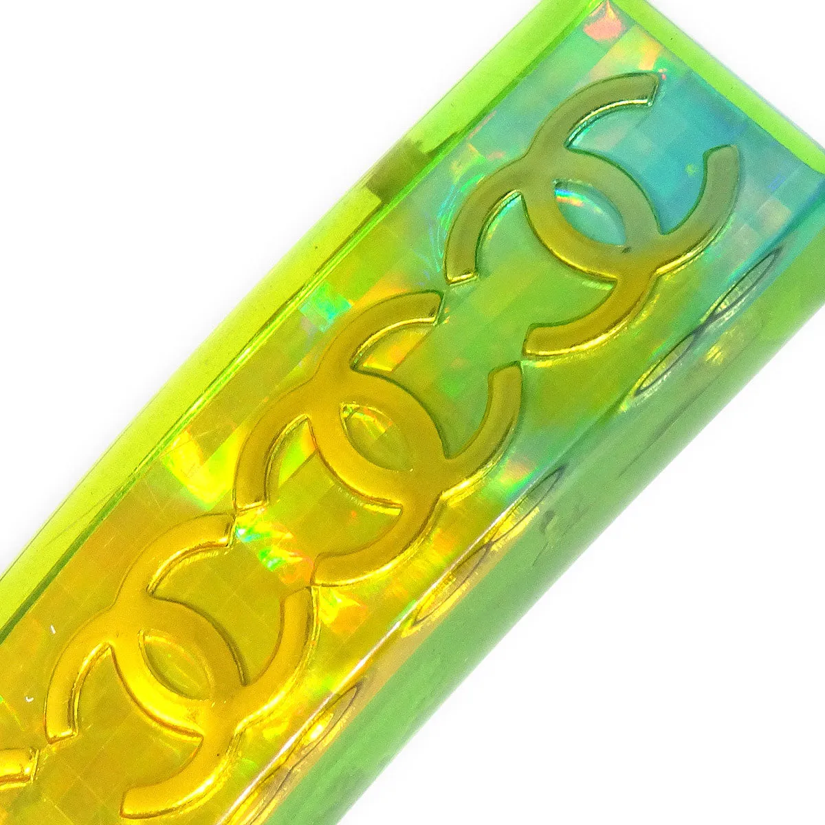 CHANEL 1997 Rainbow Lucite Hair Clip Barrette 61 56450