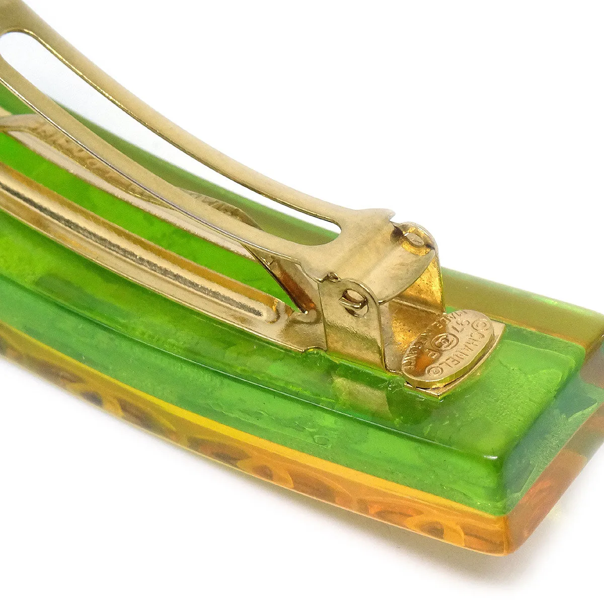 CHANEL 1997 Rainbow Lucite Hair Clip Barrette 61 56450