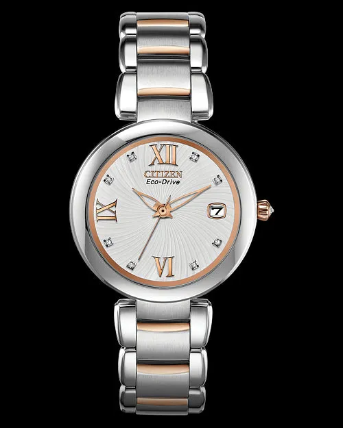 Citizen Women's Marne 33mm Solar Quartz Eco-Drive Watch EO1116-57A