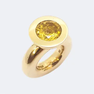 Citrine Bronze Princess Ring