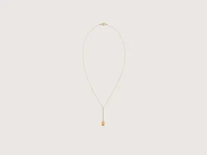 Citrine Drop Necklace (242 / W / GOLD)