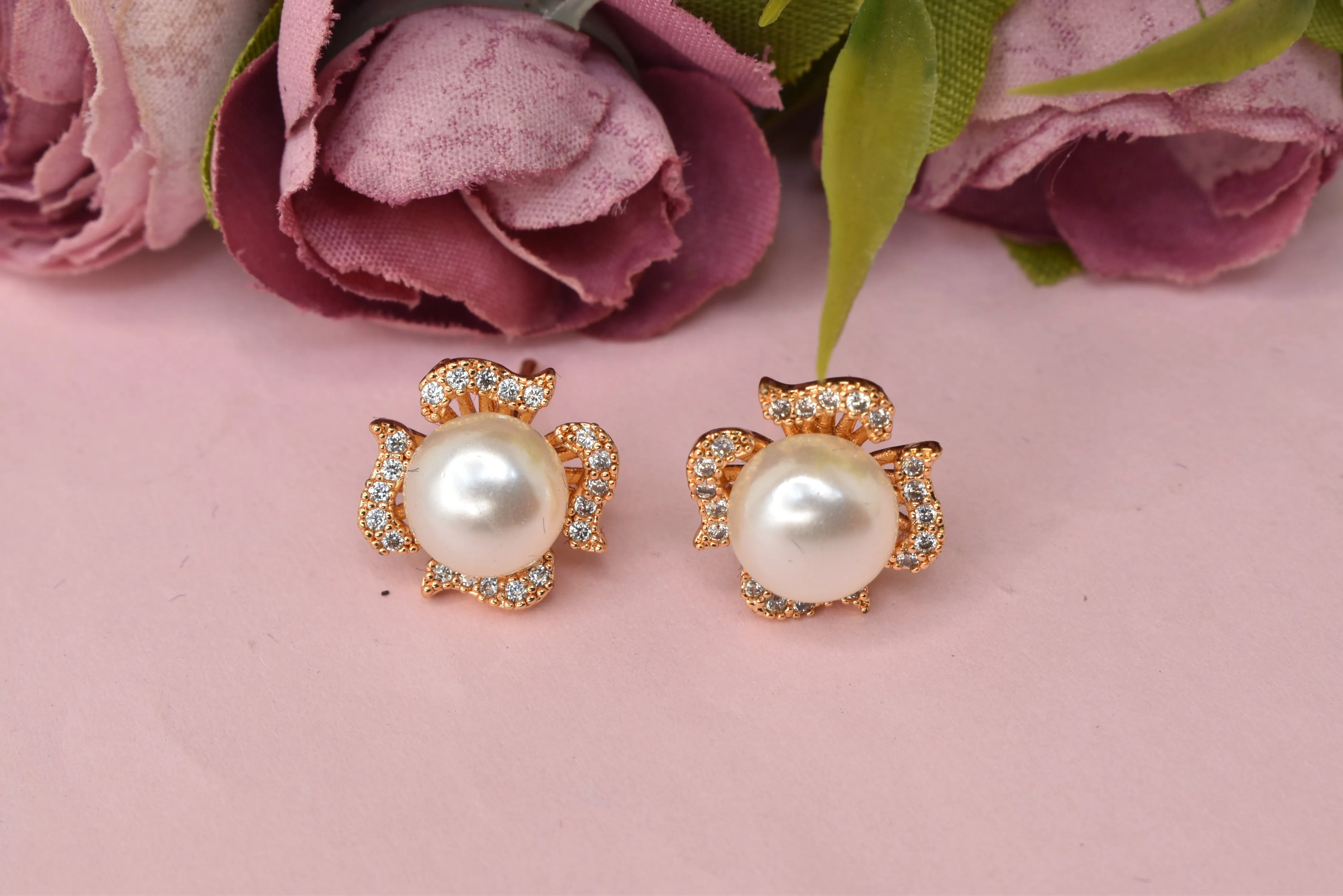 Classic Rose Gold Studs: Everyday Sparkle, Timeless