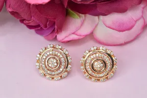 Classic Rose Gold Studs: Sparkling Day or Night