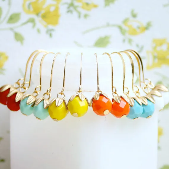 Colorful Dangle Earrings- WS
