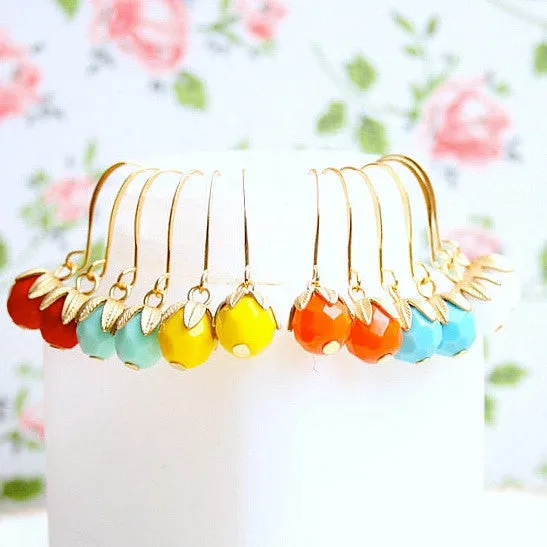 Colorful Dangle Earrings- WS