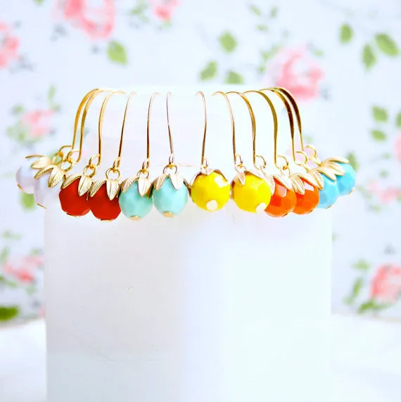 Colorful Dangle Earrings- WS