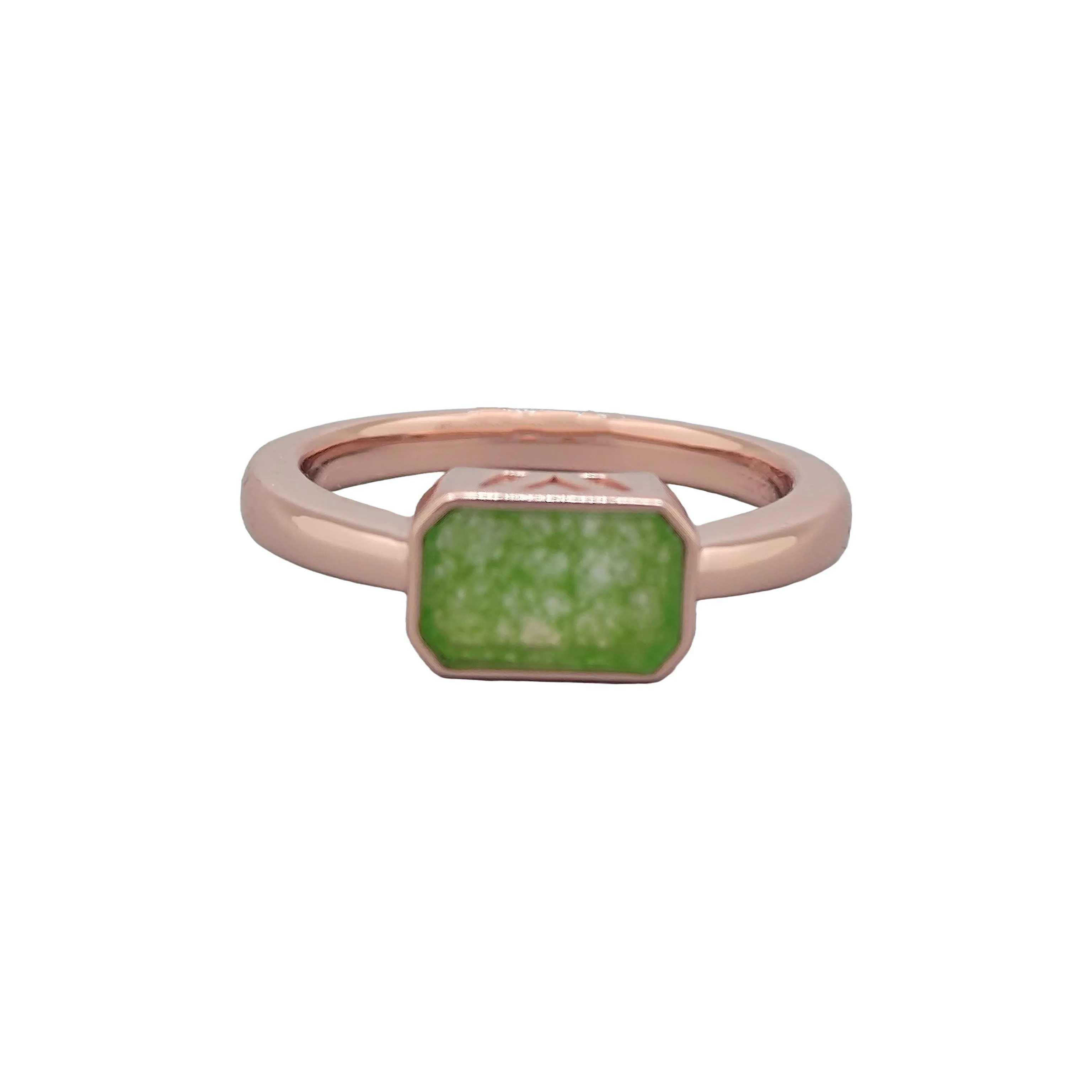 Cube Jade Ring