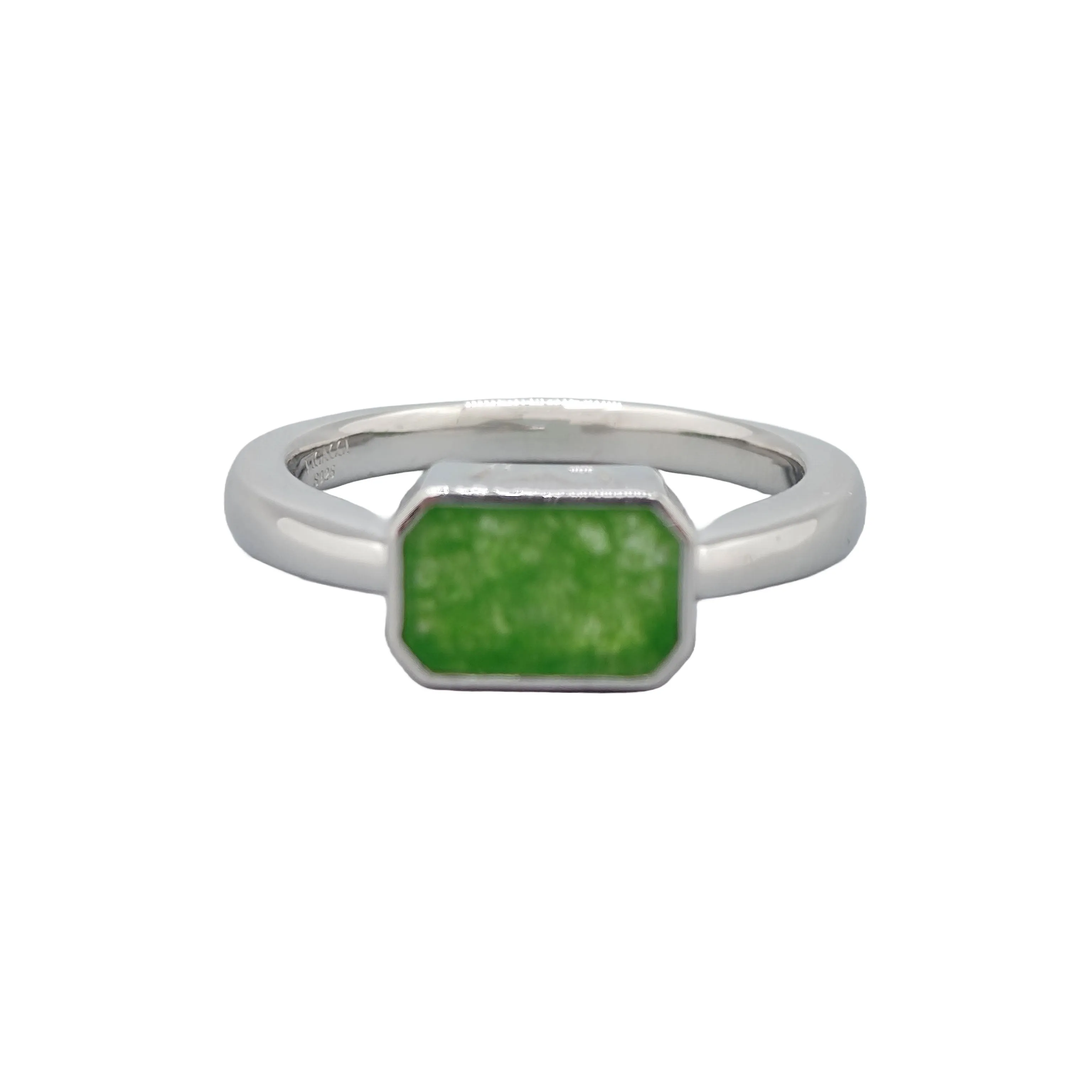 Cube Jade Ring