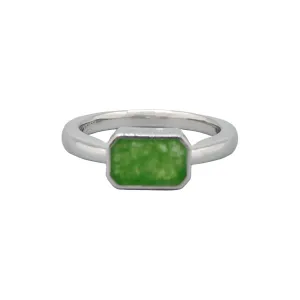 Cube Jade Ring