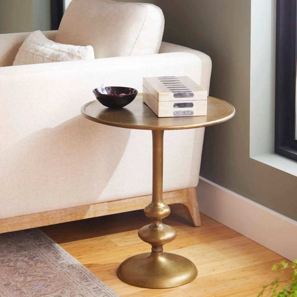 Cyan Design 08304 Tote Side Table - Antique Brass
