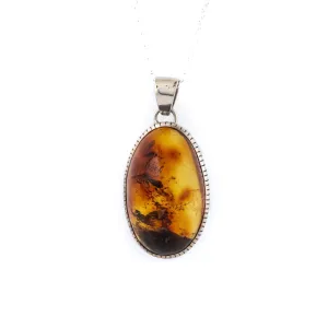 Dark Honey Amber  Pendant
