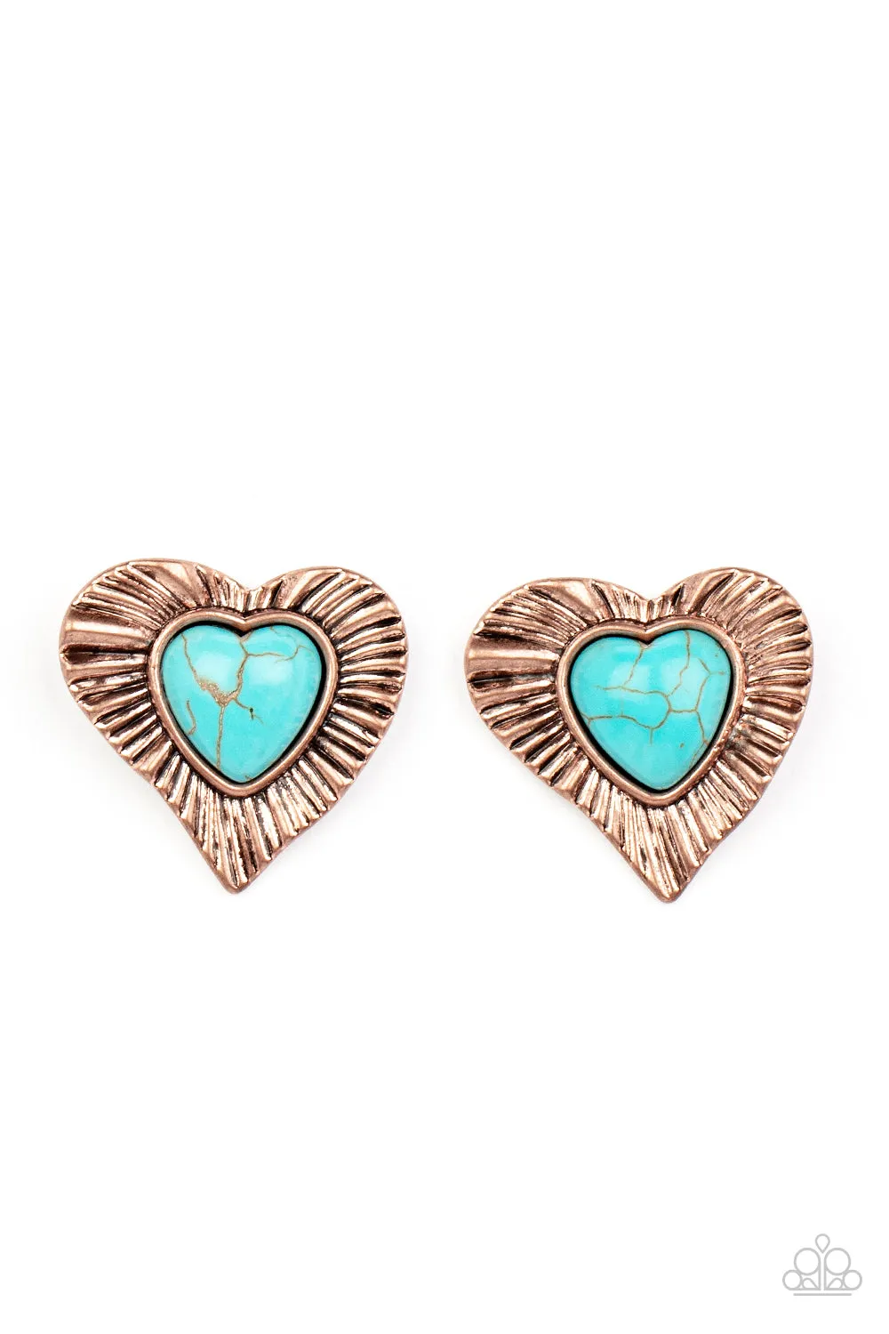 Earrings Rustic Romance - Copper E440