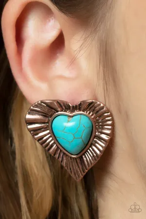 Earrings Rustic Romance - Copper E440