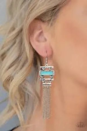 Earrings Stone Dwellings - Blue E66