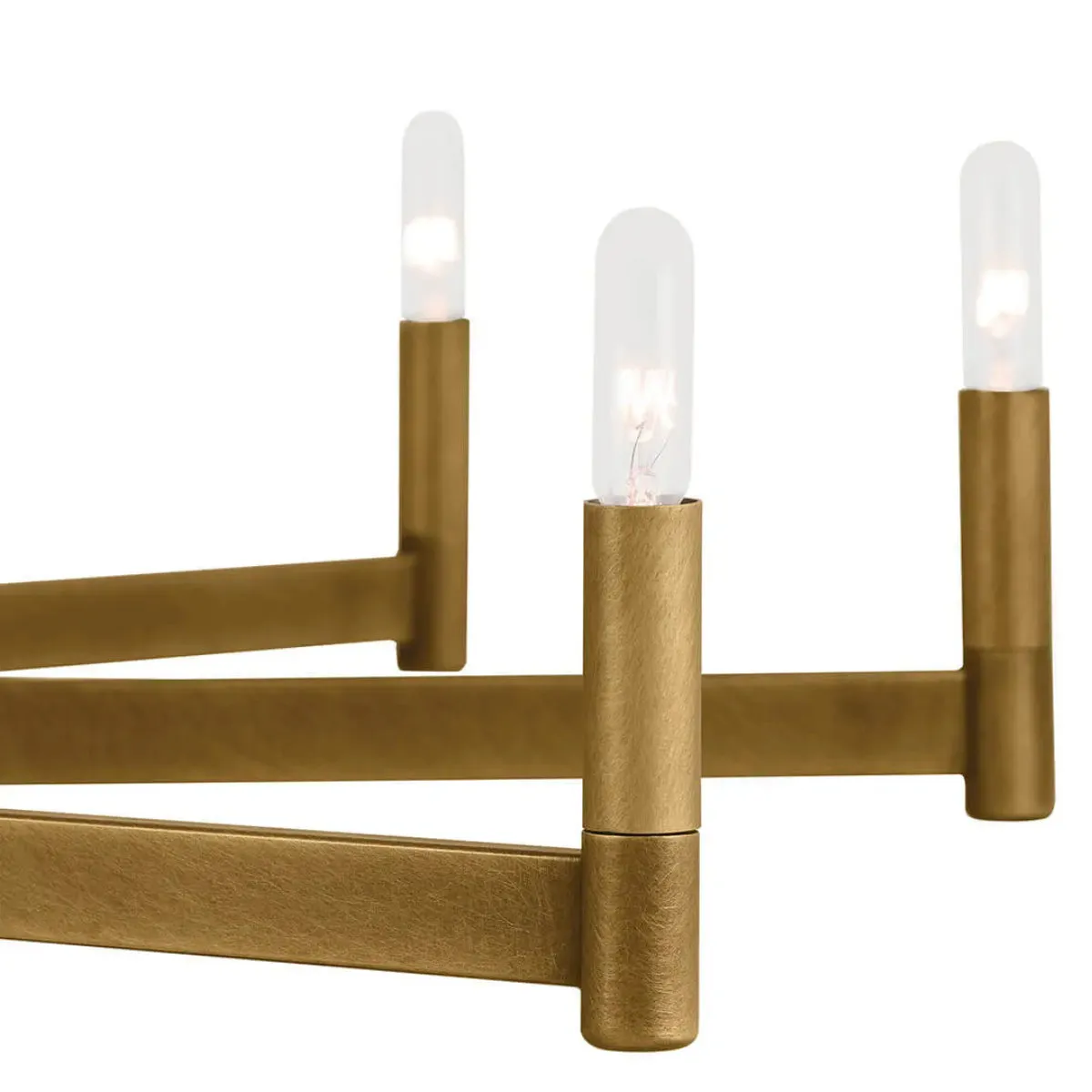 Erzo 48 in. 10 Lights Chandelier Brass Finish