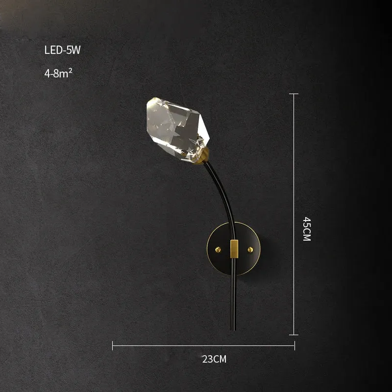European Gold Black Crystal Chandelier LED Light for Luxury Mansion Home