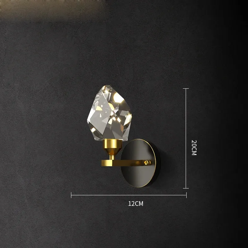 European Gold Black Crystal Chandelier LED Light for Luxury Mansion Home