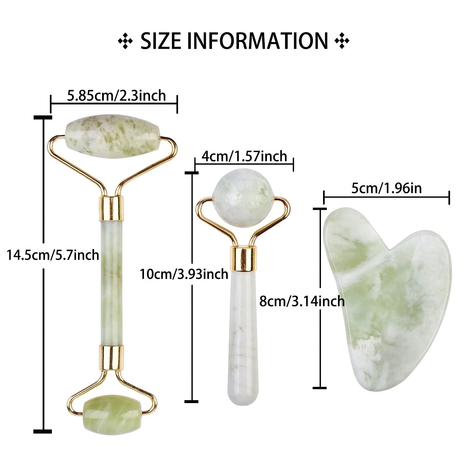 Face Jade Roller Gua Sha Scraper Massager for Neck Body Guasha Eye Massage Face Slimming Therapy Beauty Skincare Tool