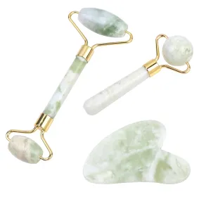 Face Jade Roller Gua Sha Scraper Massager for Neck Body Guasha Eye Massage Face Slimming Therapy Beauty Skincare Tool