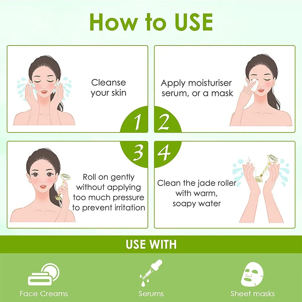 Face Jade Roller Gua Sha Scraper Massager for Neck Body Guasha Eye Massage Face Slimming Therapy Beauty Skincare Tool