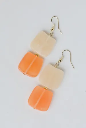 FINAL SALE - Lexi Blush Acrylic Drop Earrings